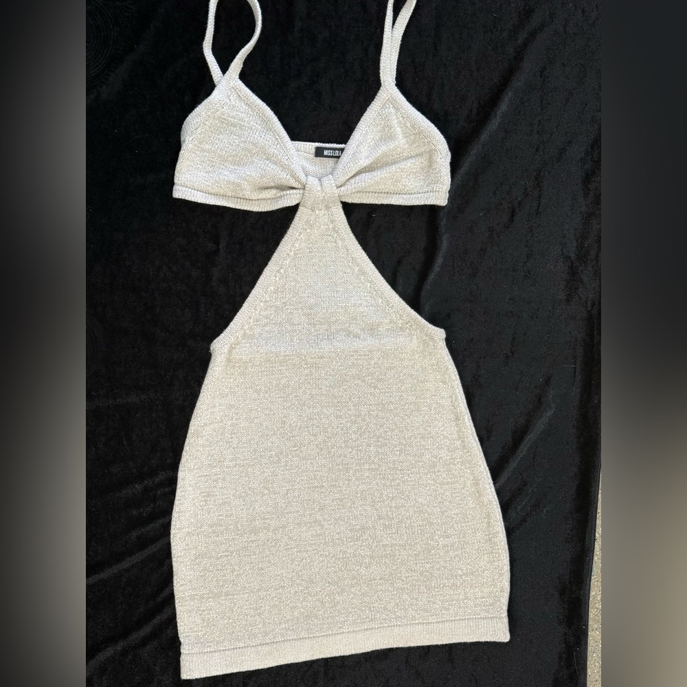 Women's Beige Miss Lola Knit Top (S)